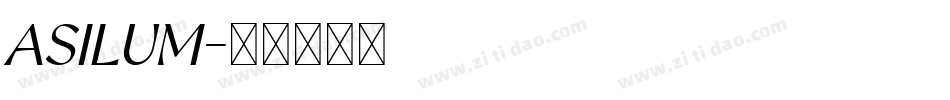ASILUM字体转换