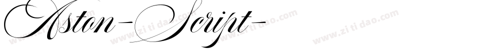 Aston-Script字体转换