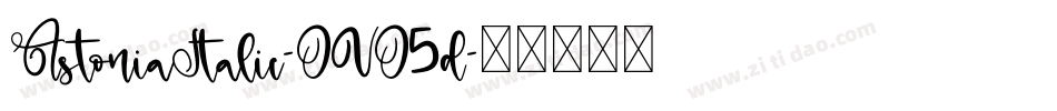AstoniaItalic-OVO5d字体转换