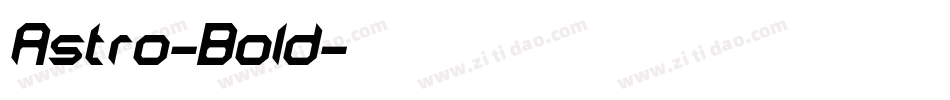 Astro-Bold字体转换