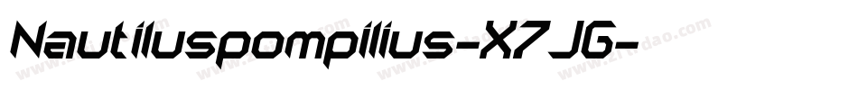 Nautiluspompilius-X7JG字体转换