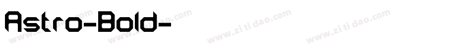 Astro-Bold字体转换