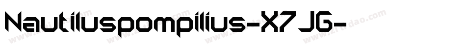Nautiluspompilius-X7JG字体转换