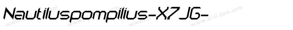 Nautiluspompilius-X7JG字体转换