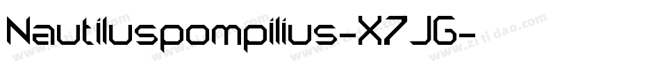 Nautiluspompilius-X7JG字体转换