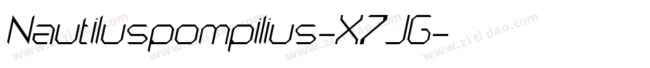 Nautiluspompilius-X7JG字体转换