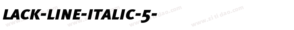 lack-line-italic-5字体转换