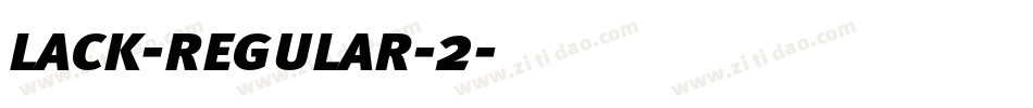 lack-regular-2字体转换