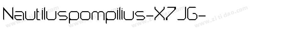 Nautiluspompilius-X7JG字体转换