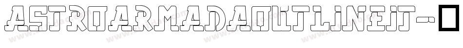 AstroArmadaOutlineIt字体转换