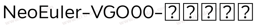 NeoEuler-VGO00字体转换