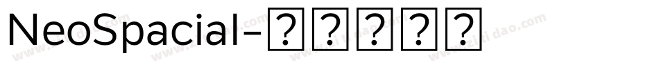 NeoSpacial字体转换