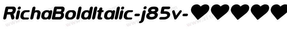 RichaBoldItalic-j85v字体转换