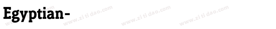 Egyptian字体转换