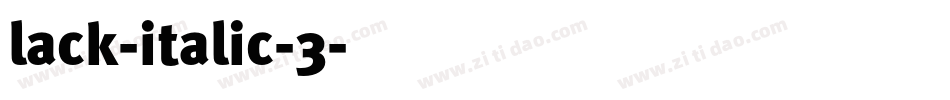 lack-italic-3字体转换