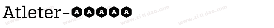 Atleter字体转换