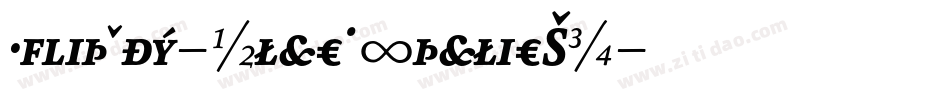 Whitney-BlackItalicSC字体转换