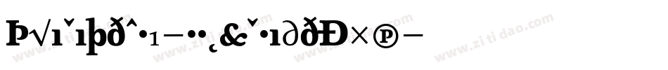 TriniteNo1-RomanWideExp字体转换