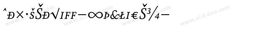 NexusSerif-ItalicSC字体转换