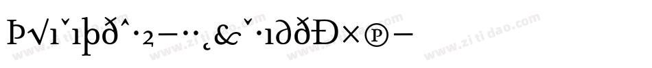 TriniteNo2-RomanWideExp字体转换