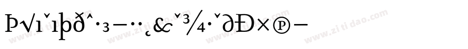 TriniteNo3-RomanCondExp字体转换