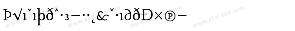 TriniteNo3-RomanWideExp字体转换