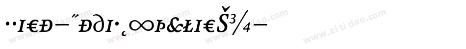 Roice-MediumItalicSC字体转换