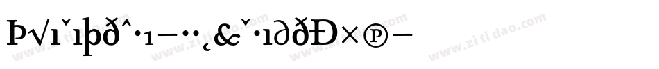 TriniteNo1-RomanWideExp字体转换