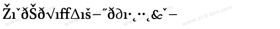 ZineSerifDis-MediumRoman字体转换