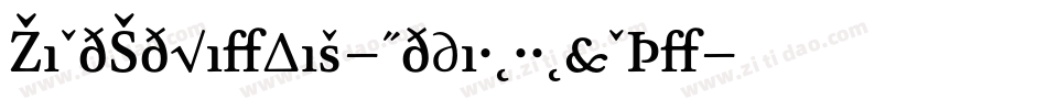 ZineSerifDis-MediumRomanTf字体转换