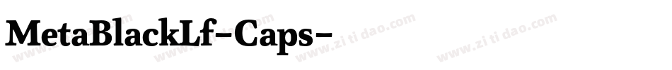 MetaBlackLf-Caps字体转换 MetaBlackLf-Caps字体转换