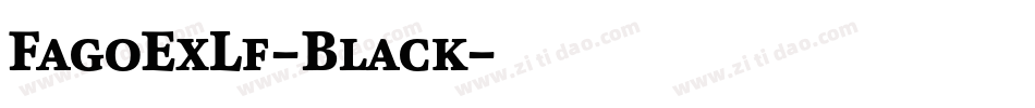 FagoExLf-Black字体转换