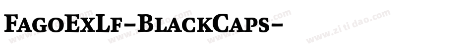 FagoExLf-BlackCaps字体转换