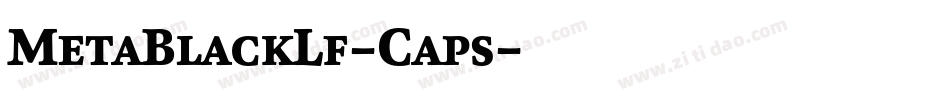 MetaBlackLf-Caps字体转换 MetaBlackLf-Caps字体转换