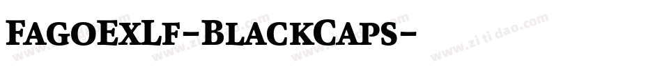 FagoExLf-BlackCaps字体转换