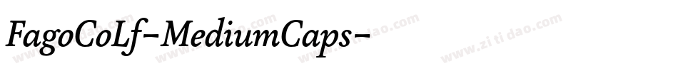 FagoCoLf-MediumCaps字体转换