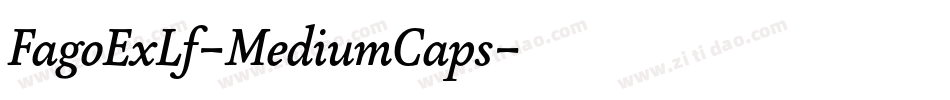 FagoExLf-MediumCaps字体转换