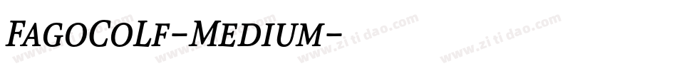 FagoCoLf-Medium字体转换