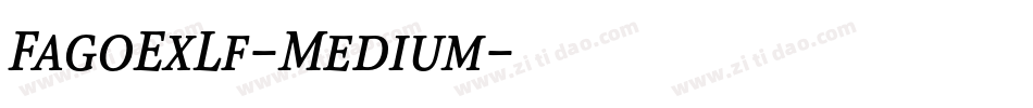 FagoExLf-Medium字体转换