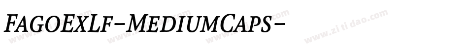 FagoExLf-MediumCaps字体转换