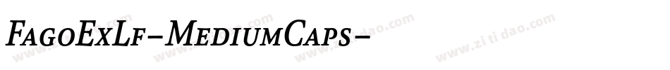 FagoExLf-MediumCaps字体转换
