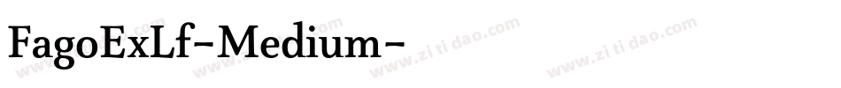 FagoExLf-Medium字体转换