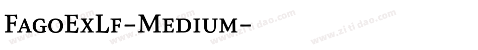 FagoExLf-Medium字体转换