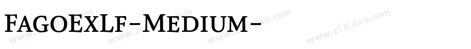 FagoExLf-Medium字体转换