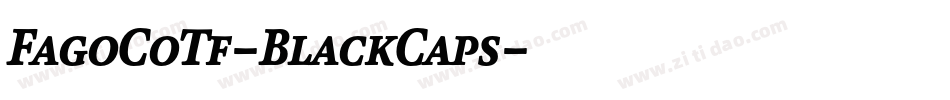 FagoCoTf-BlackCaps字体转换 FagoCoTf-BlackCaps字体转换