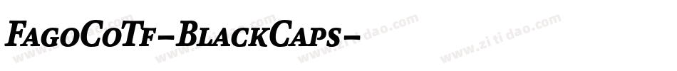 FagoCoTf-BlackCaps字体转换 FagoCoTf-BlackCaps字体转换