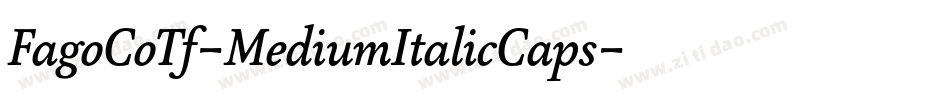 FagoCoTf-MediumItalicCaps字体转换