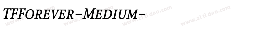 TFForever-Medium字体转换