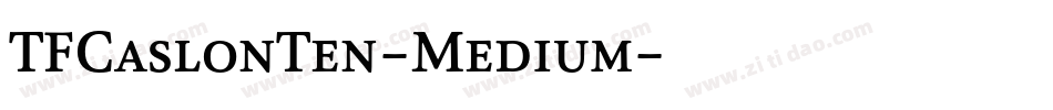 TFCaslonTen-Medium字体转换