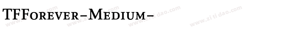 TFForever-Medium字体转换